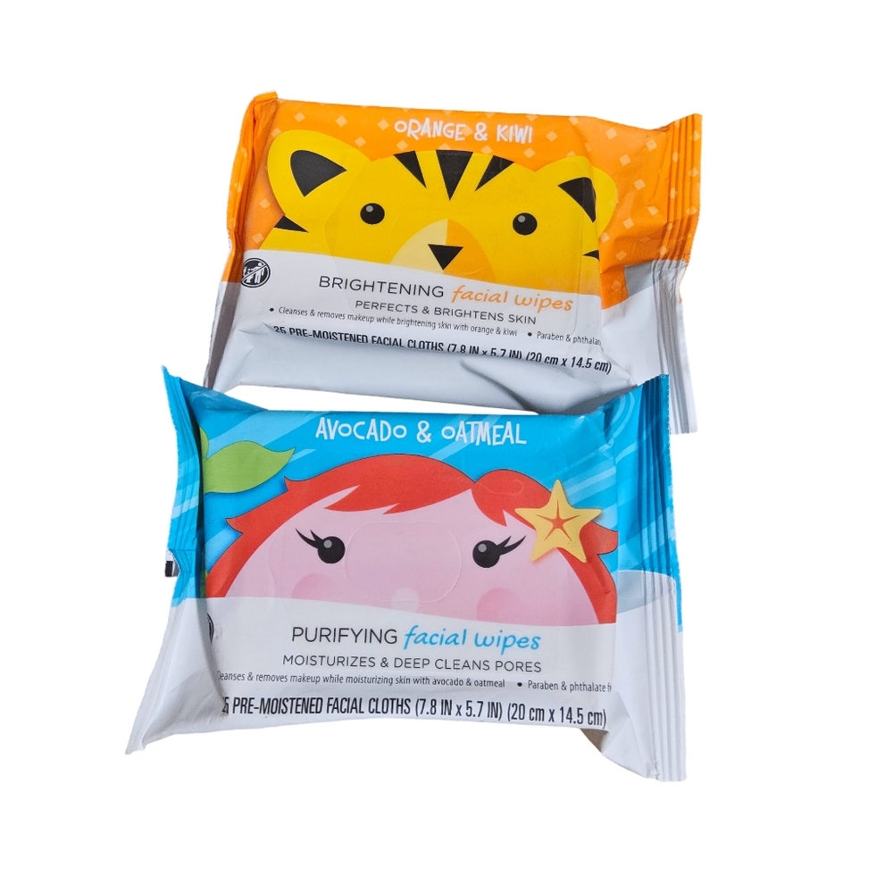 Brightening and Purifying facial wipes